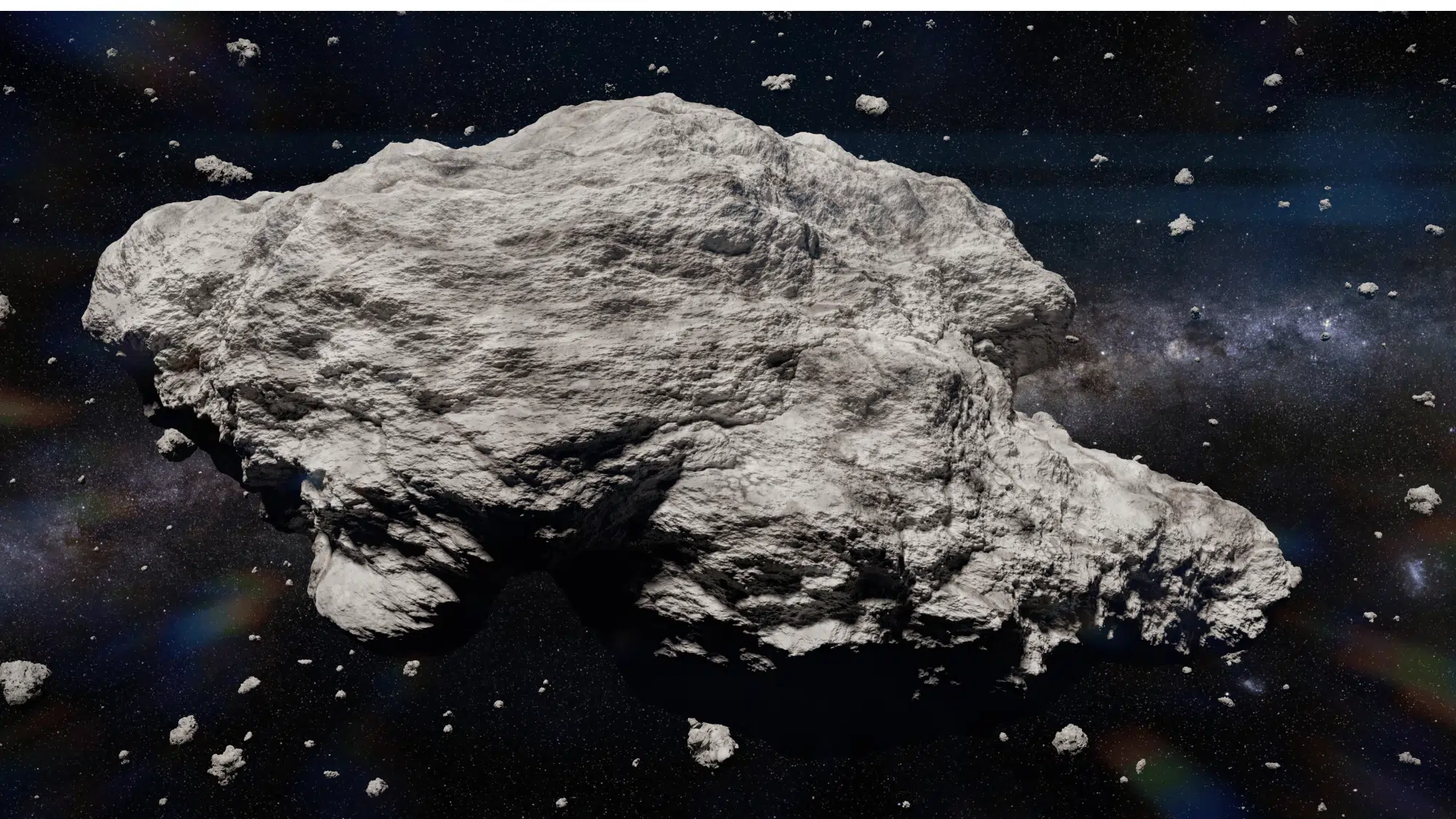 asteroids come in different shapes and sizes