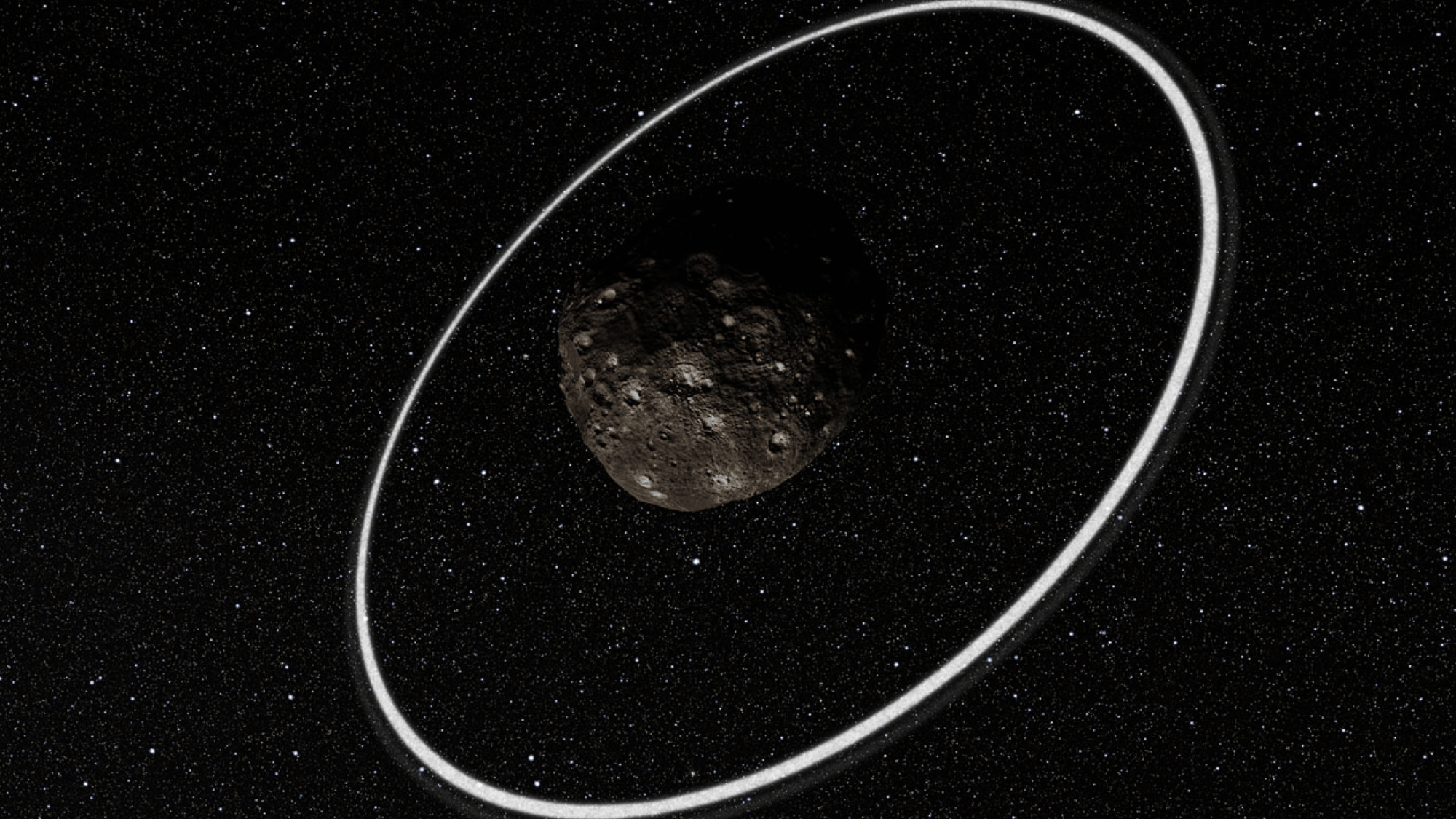 asteroids have rings made of dust and small rocks
