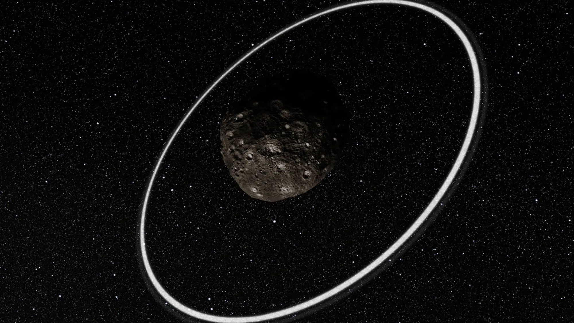 asteroids have rings made of dust and small rocks