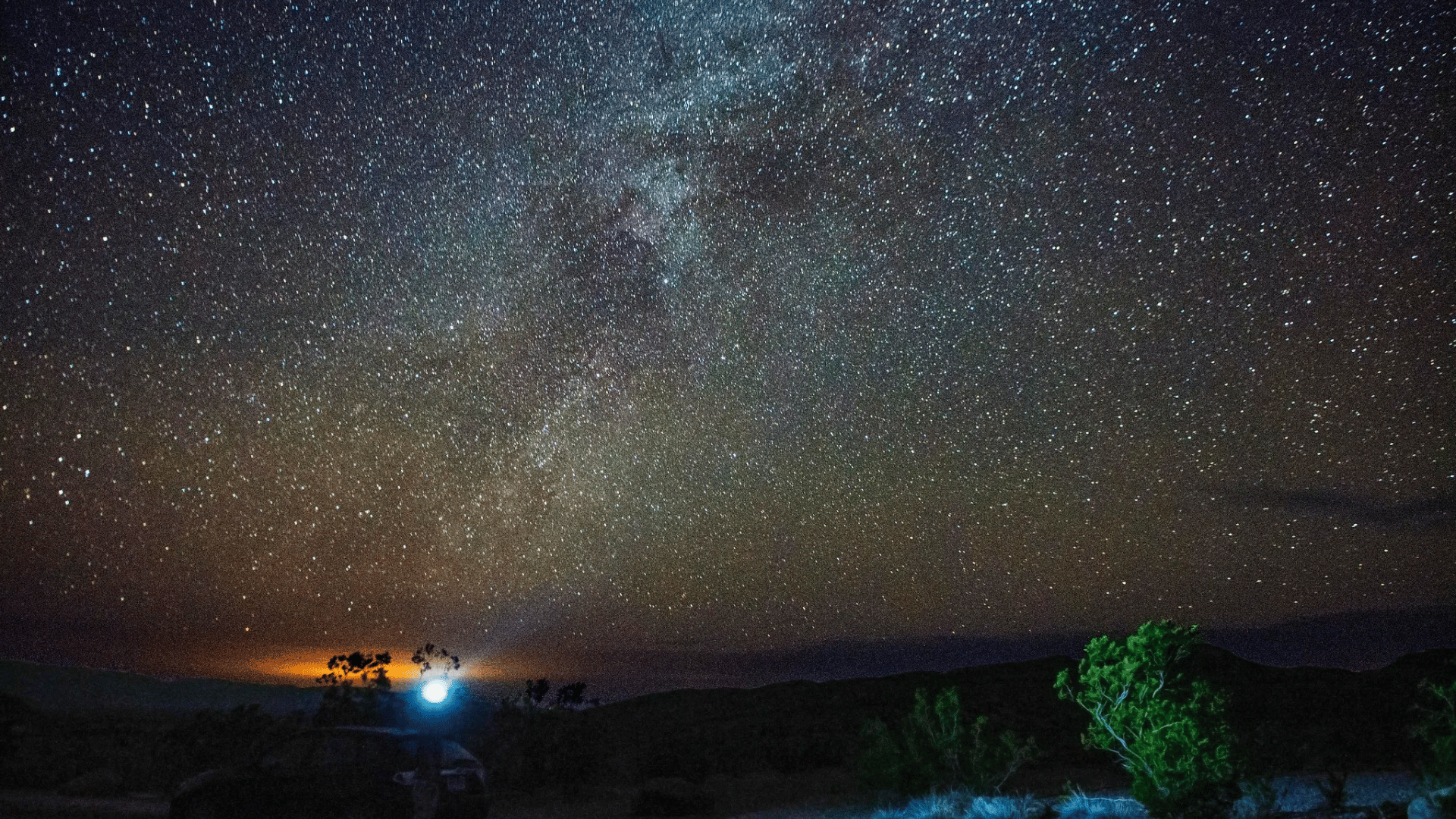 big bend national park at night