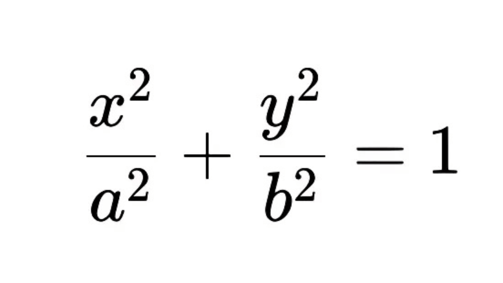 equations of elliptical orbits