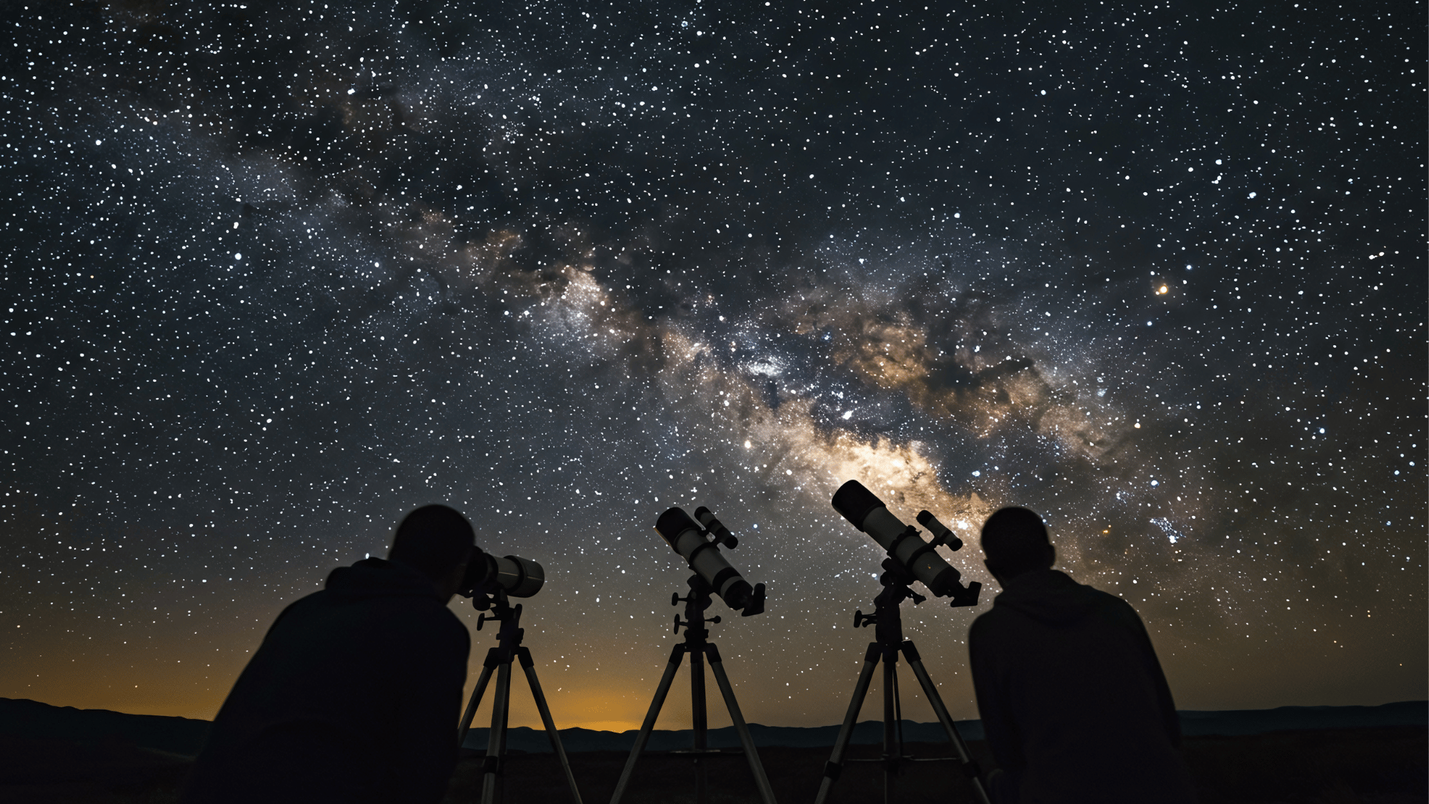 stars through telescope