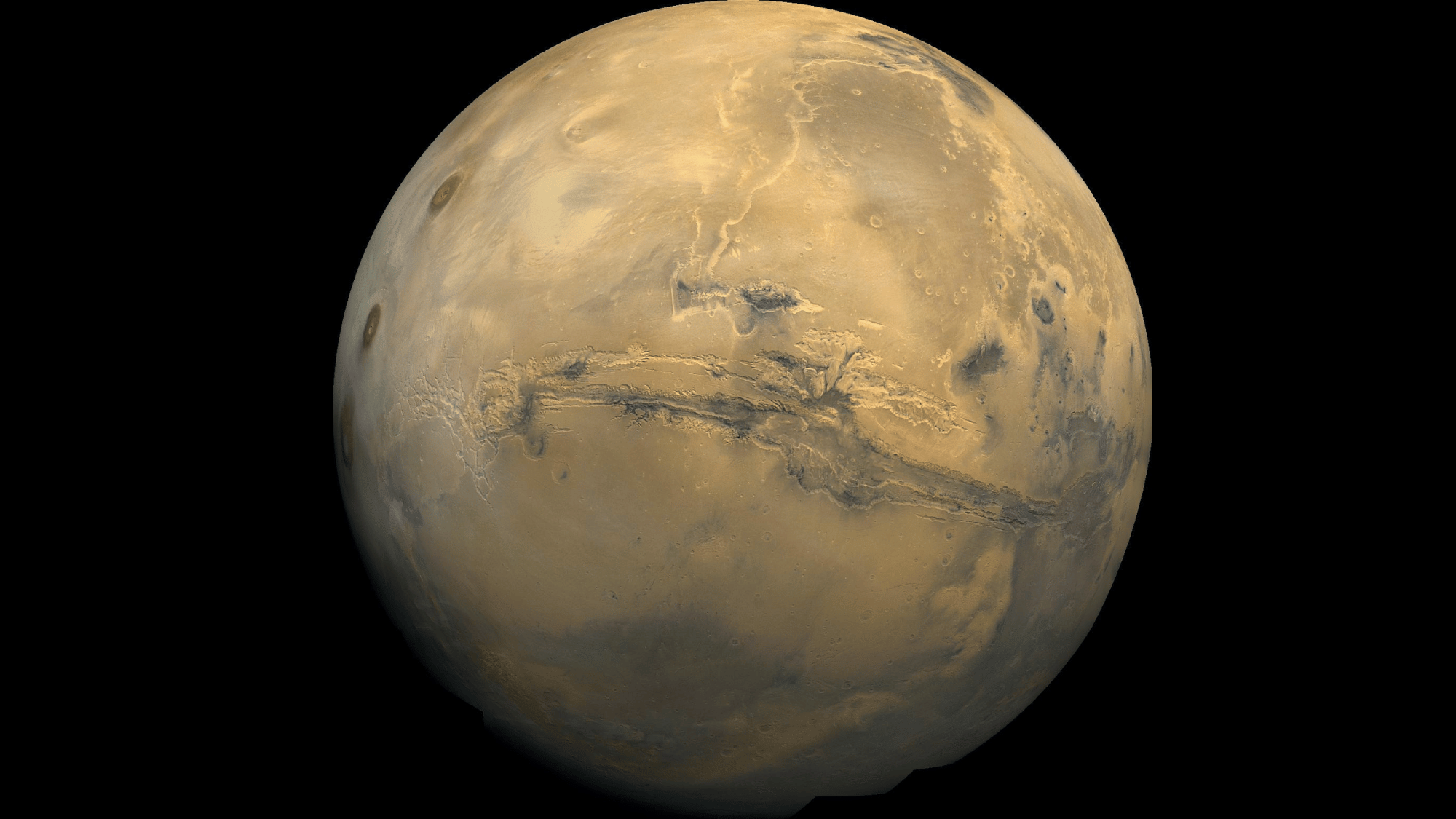 the largest canyon in the solar system is on mars