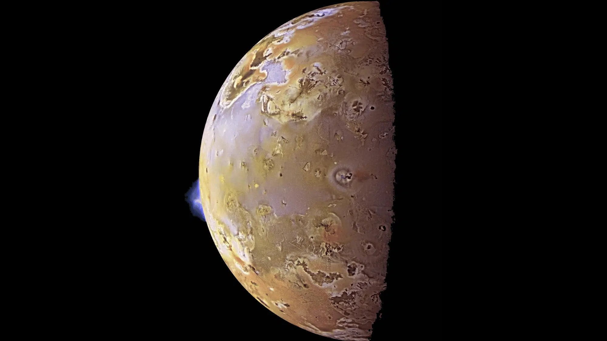 the largest volcano in the universe is on mars moon io
