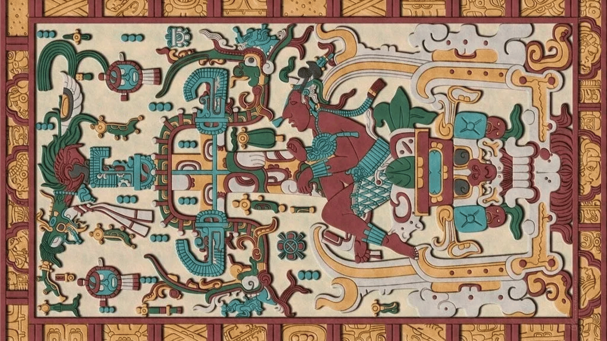 the sarcophagus lid and the mayan astronaut theory