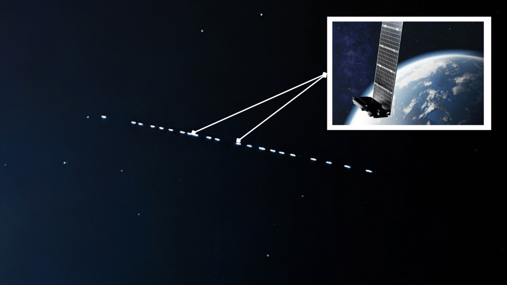 what are the strange lines of light in the night sky