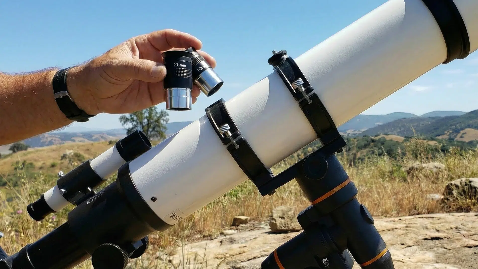 start with low power eyepieces