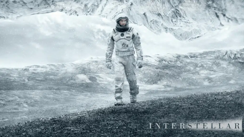 A still image from the movie Interstellar.