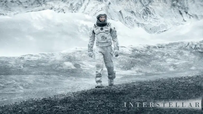 A still image from the movie Interstellar.