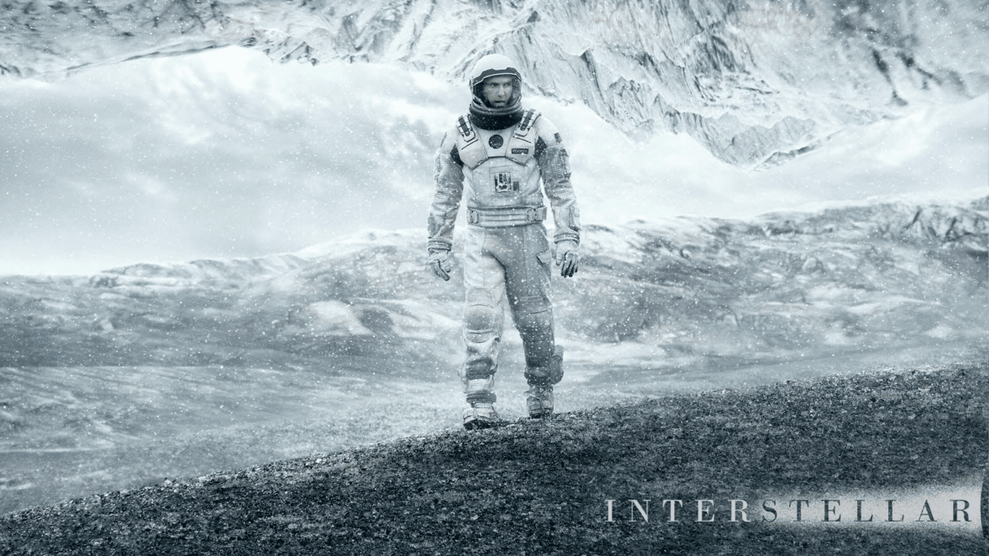 A still image from the movie Interstellar.