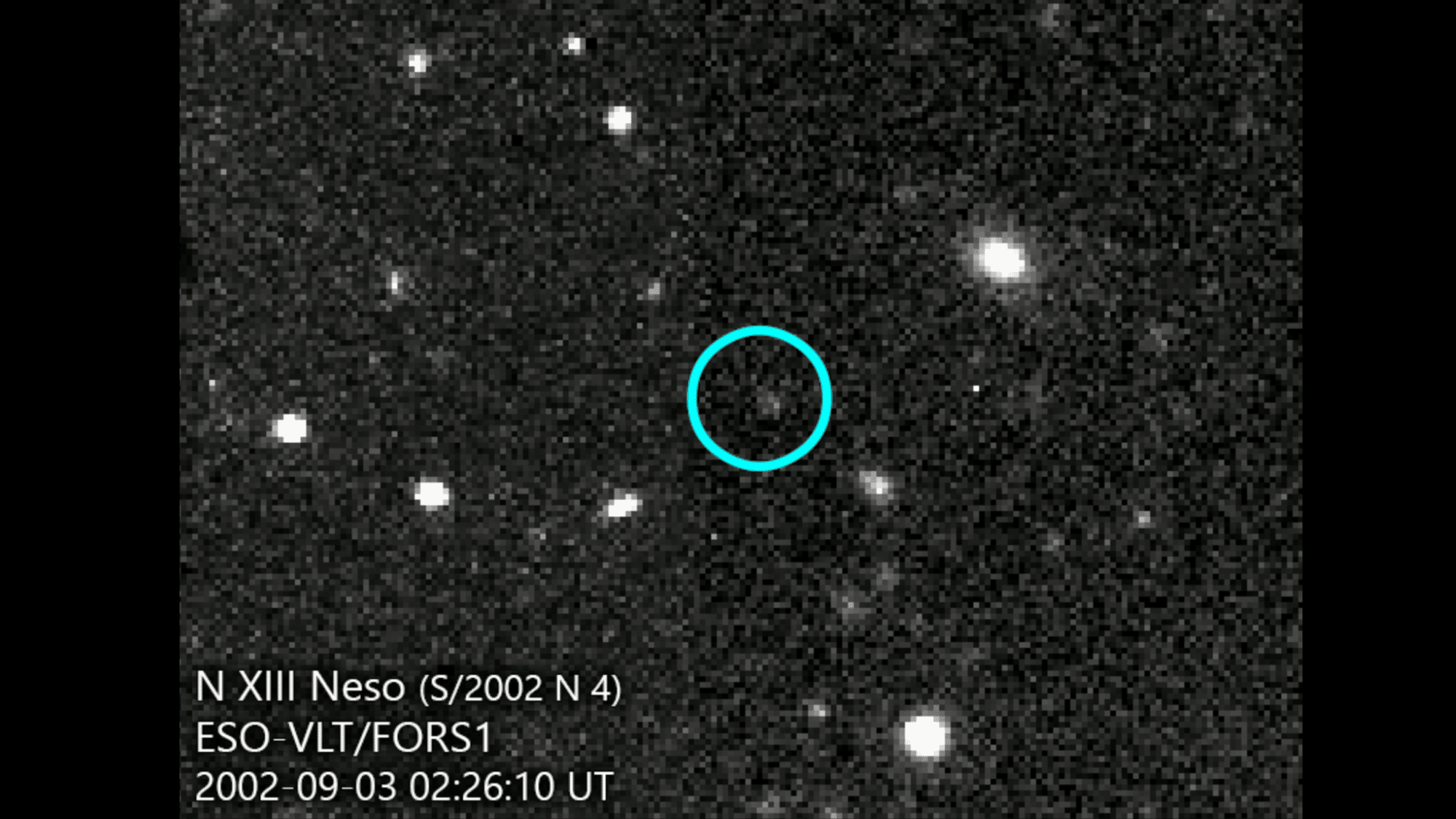 Neso imaged by the Very Large Telescope's FORS1 imager.