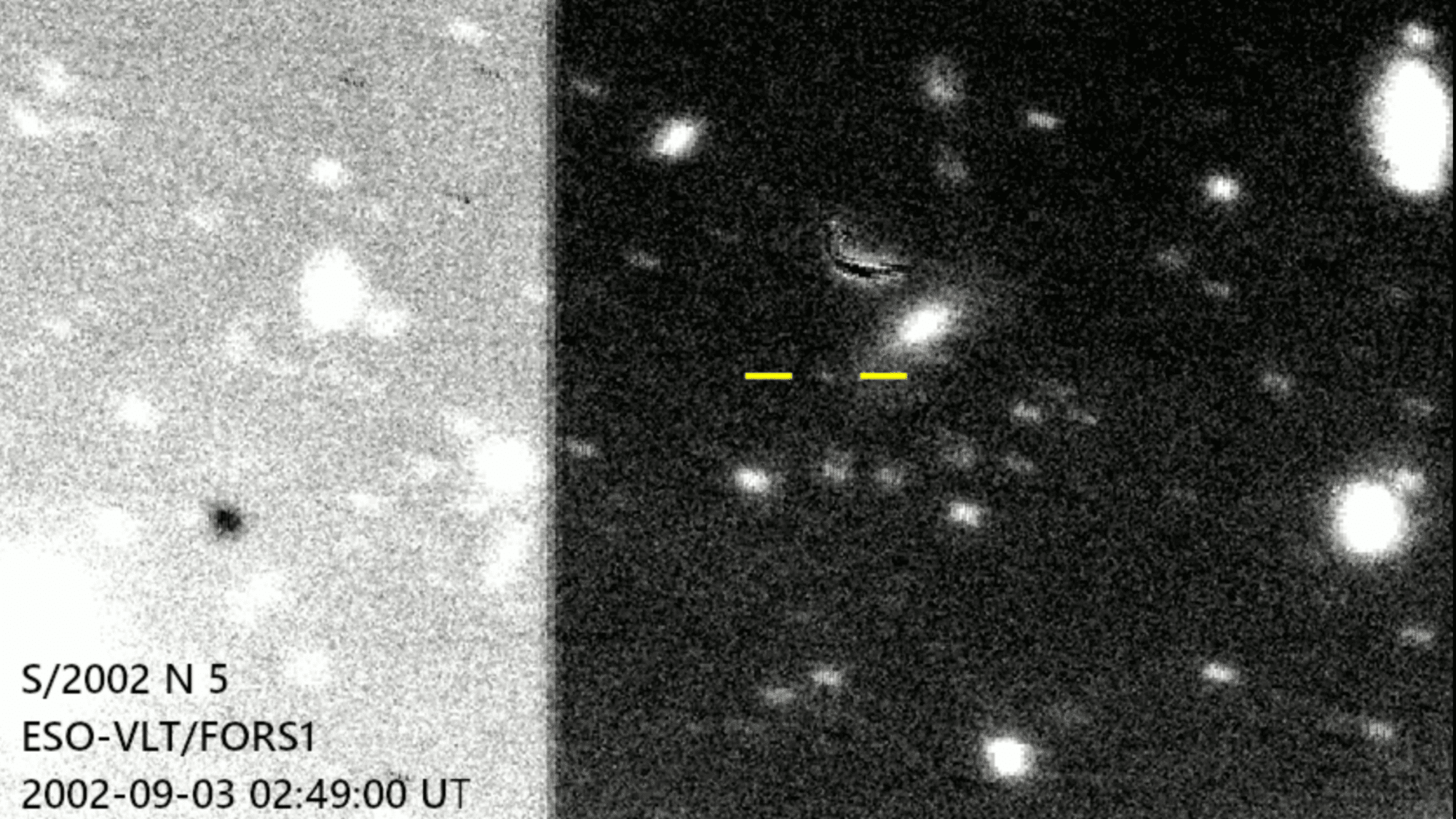 S2002 N 5 imaged by the Very Large Telescope