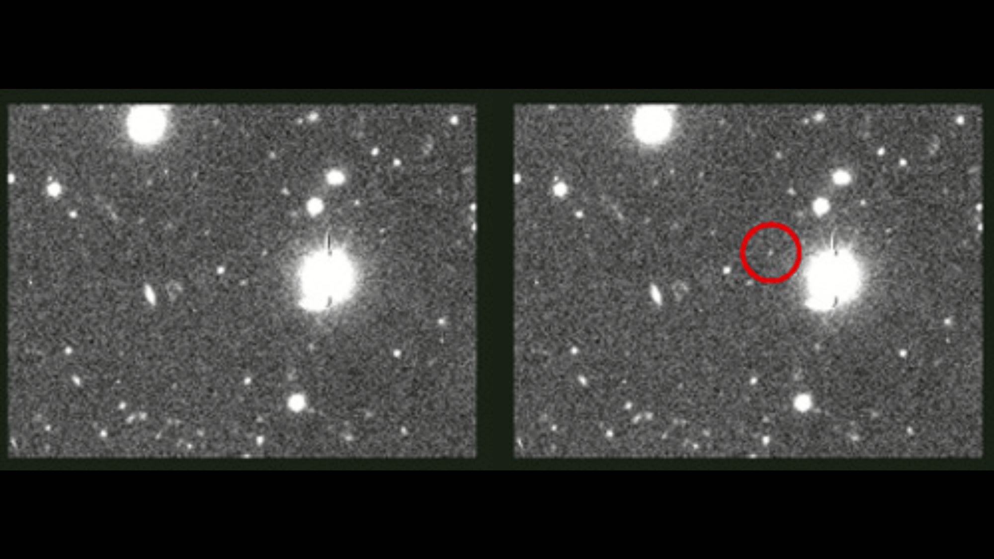 These images show the discovery of Neptune's satellite Psamathe (S2003 N1).
