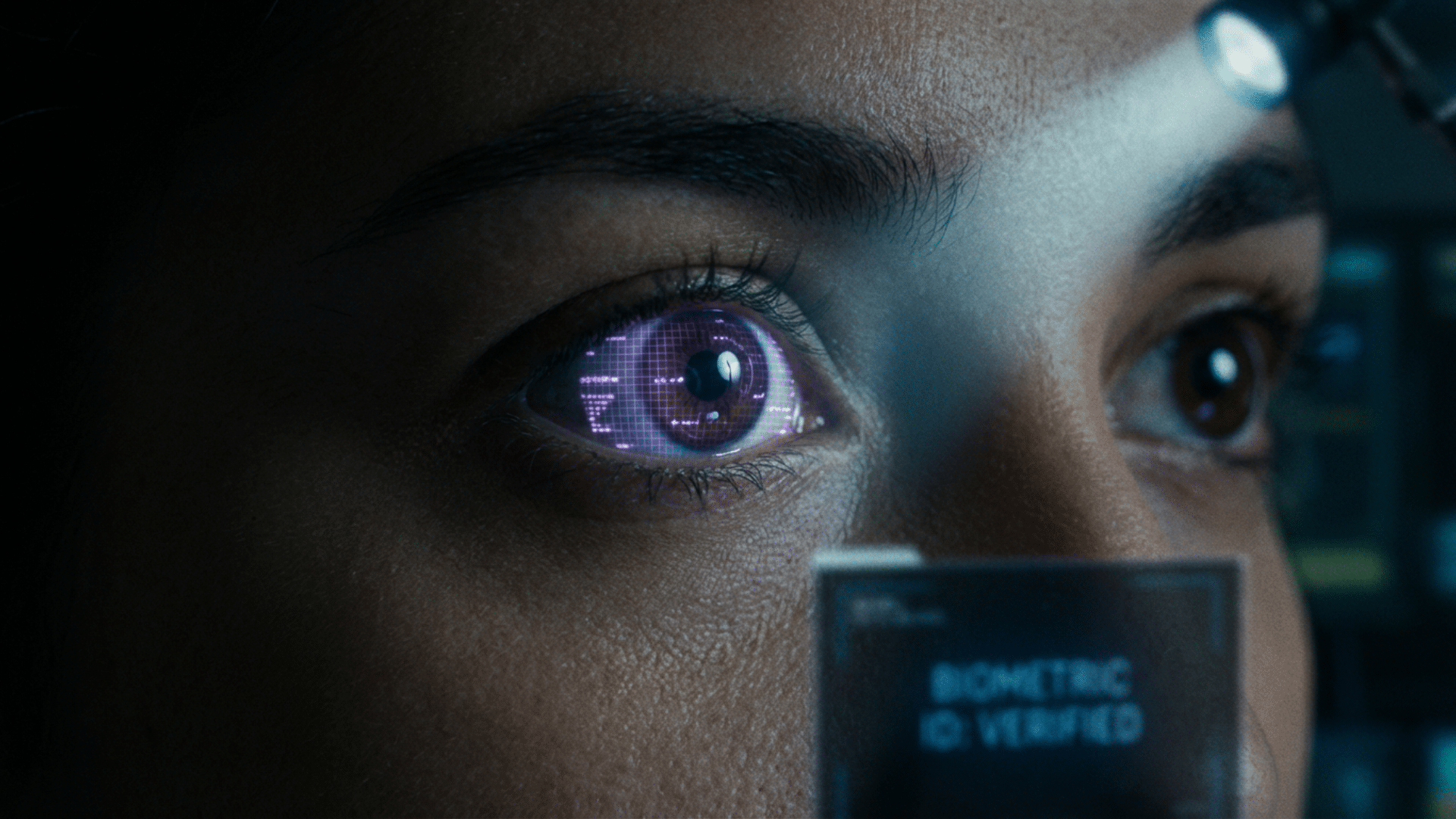 Iris scanning technology capturing eye pattern for high security biometric authentication system