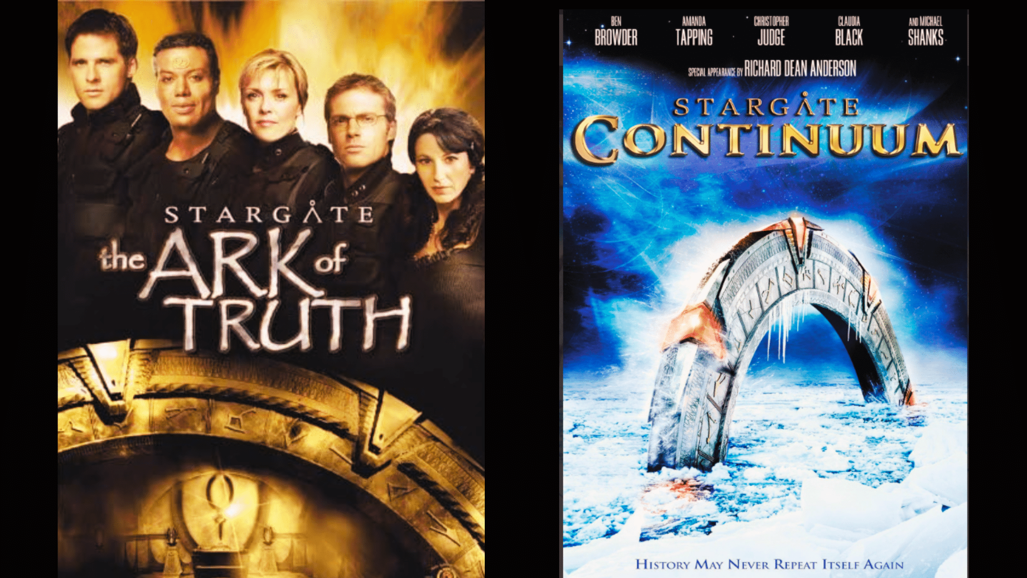 Stargate SG‑1 cast in Ori or Ba’al scenes, continuing the story after the series finale.