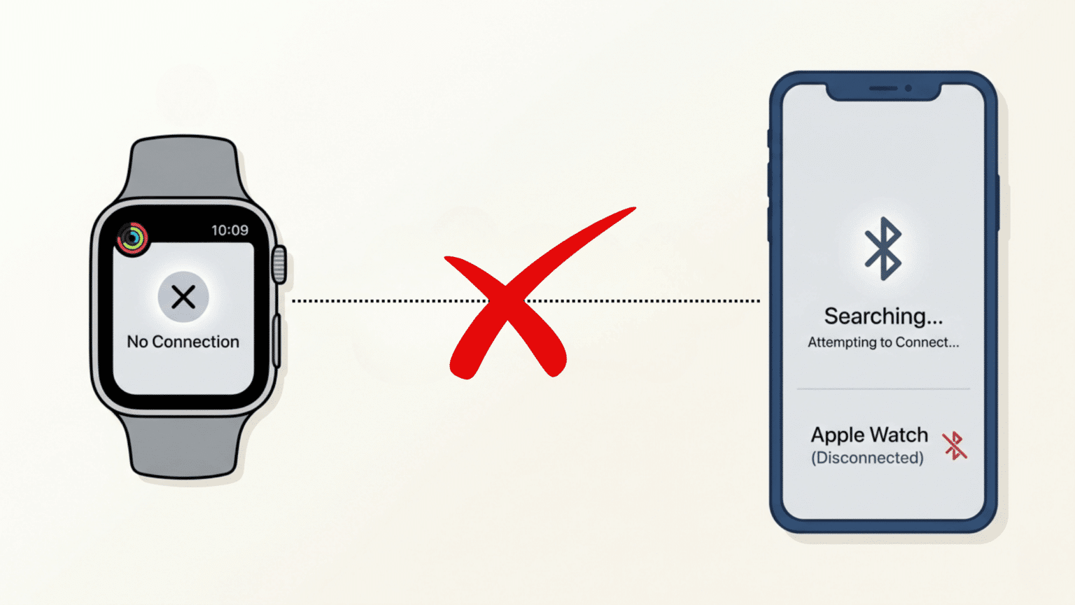 Apple Watch trying to connect to Android phone with weak or broken link