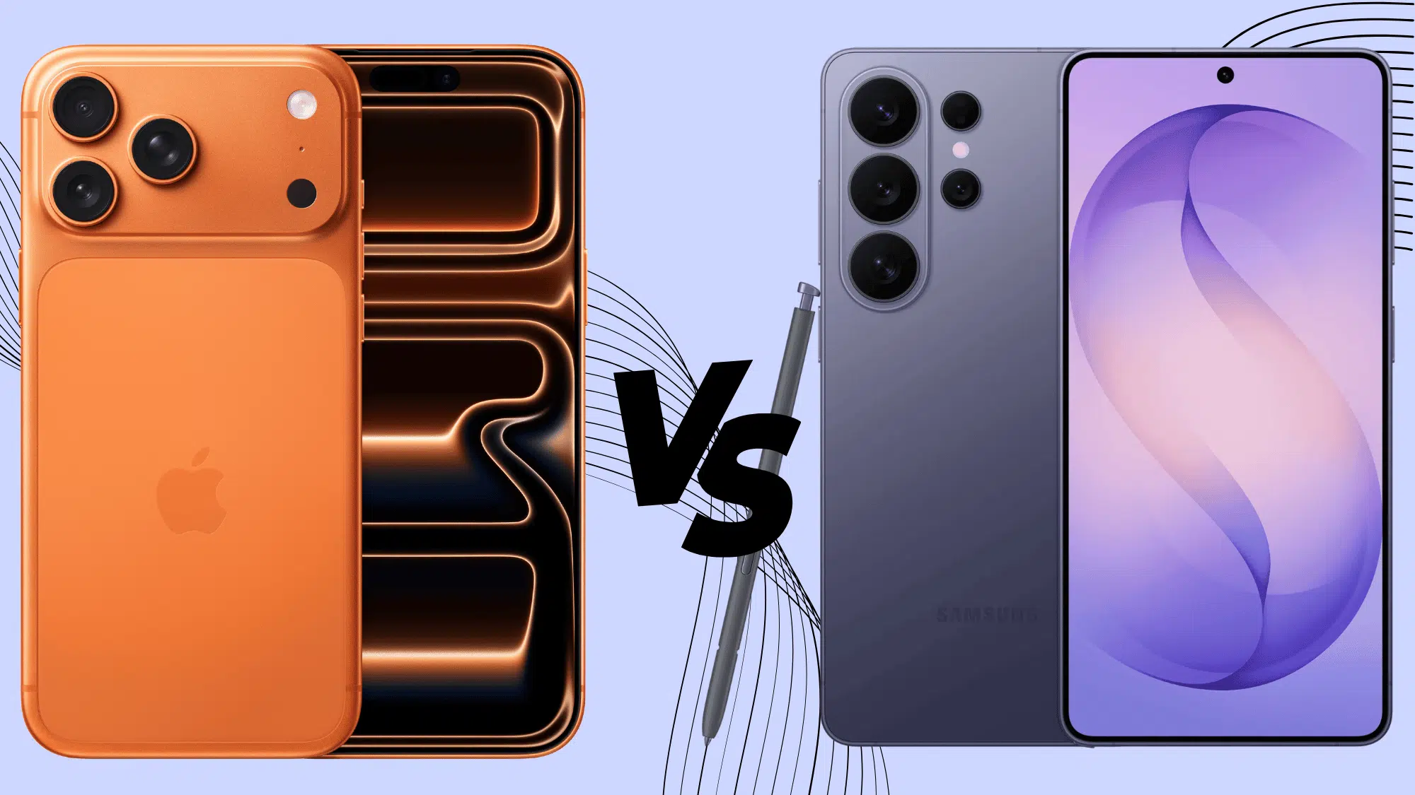 iPhone 17 Pro Max vs Samsung Galaxy S26 Ultra design and camera comparison