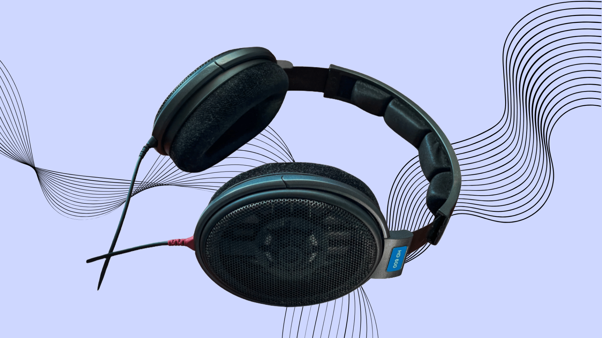 Sennheiser HD 600 Classic open-back headphones in black with beige earpads on white background. Neutral sound icon for mixing.