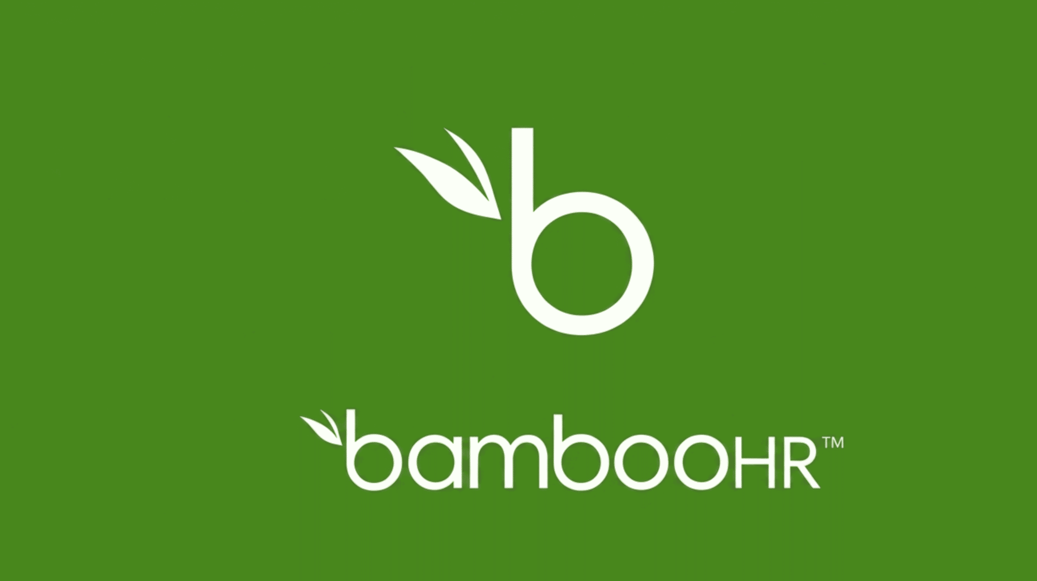 BambooHR human resource and attendance management software logo on green background