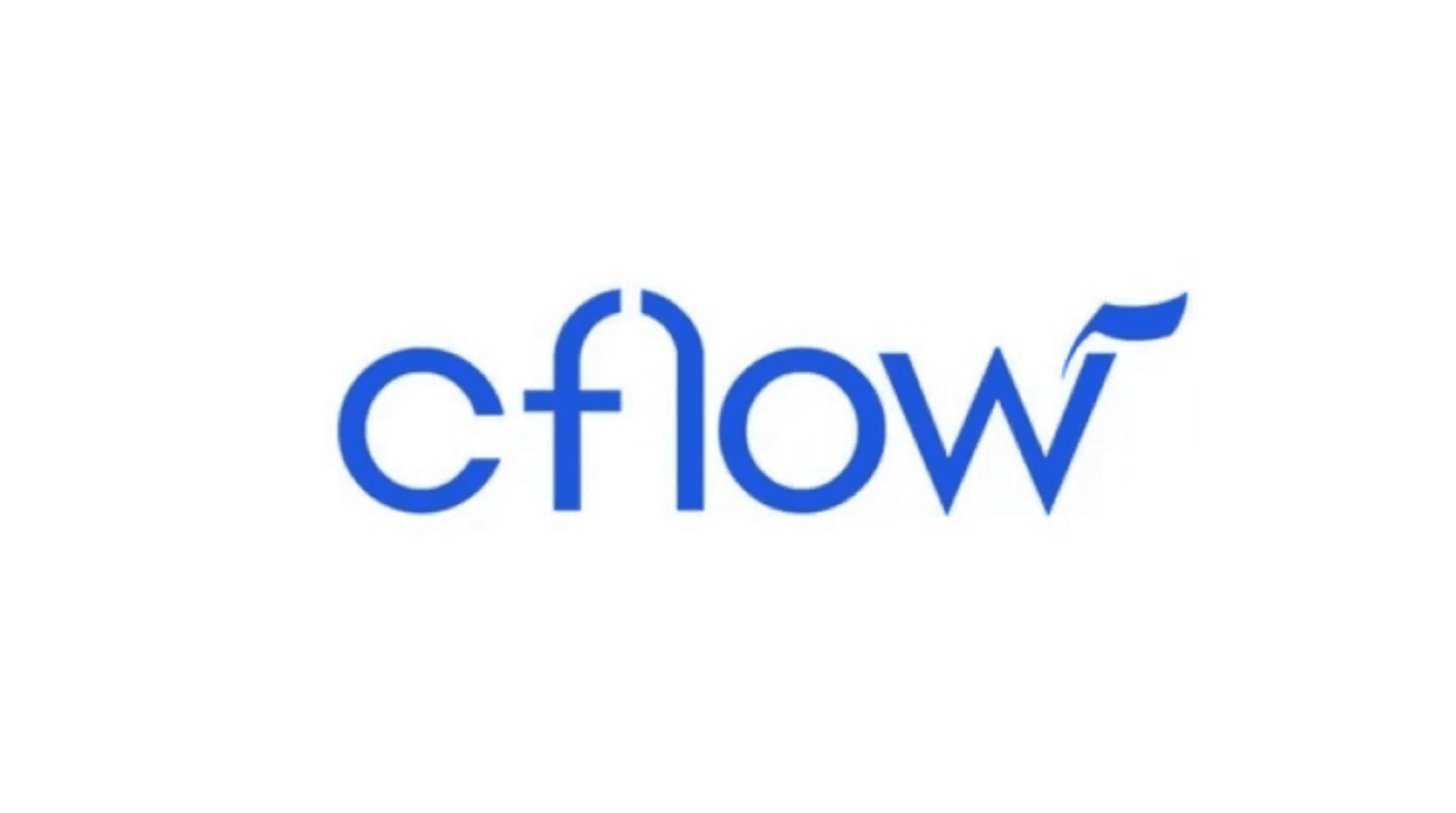 Cflow wordmark logo in blue text on white background