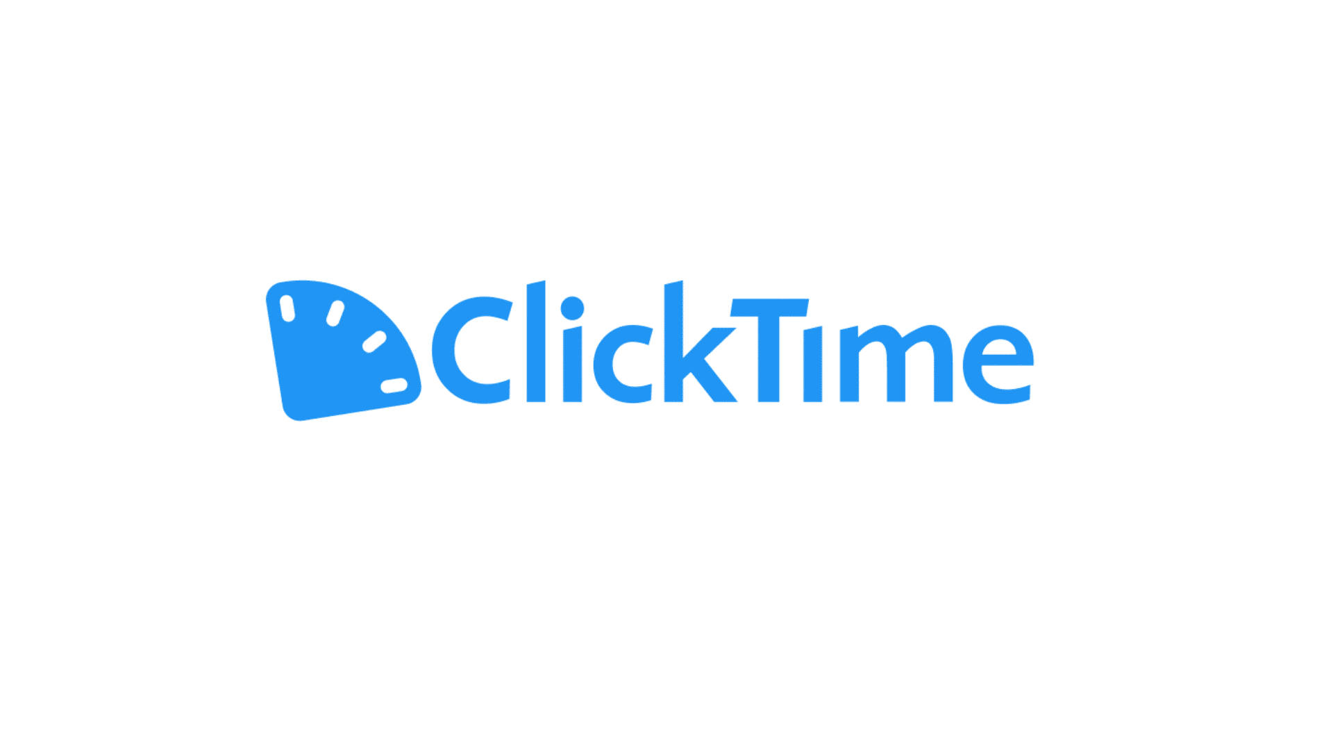 ClickTime employee time tracking and attendance software logo on white background