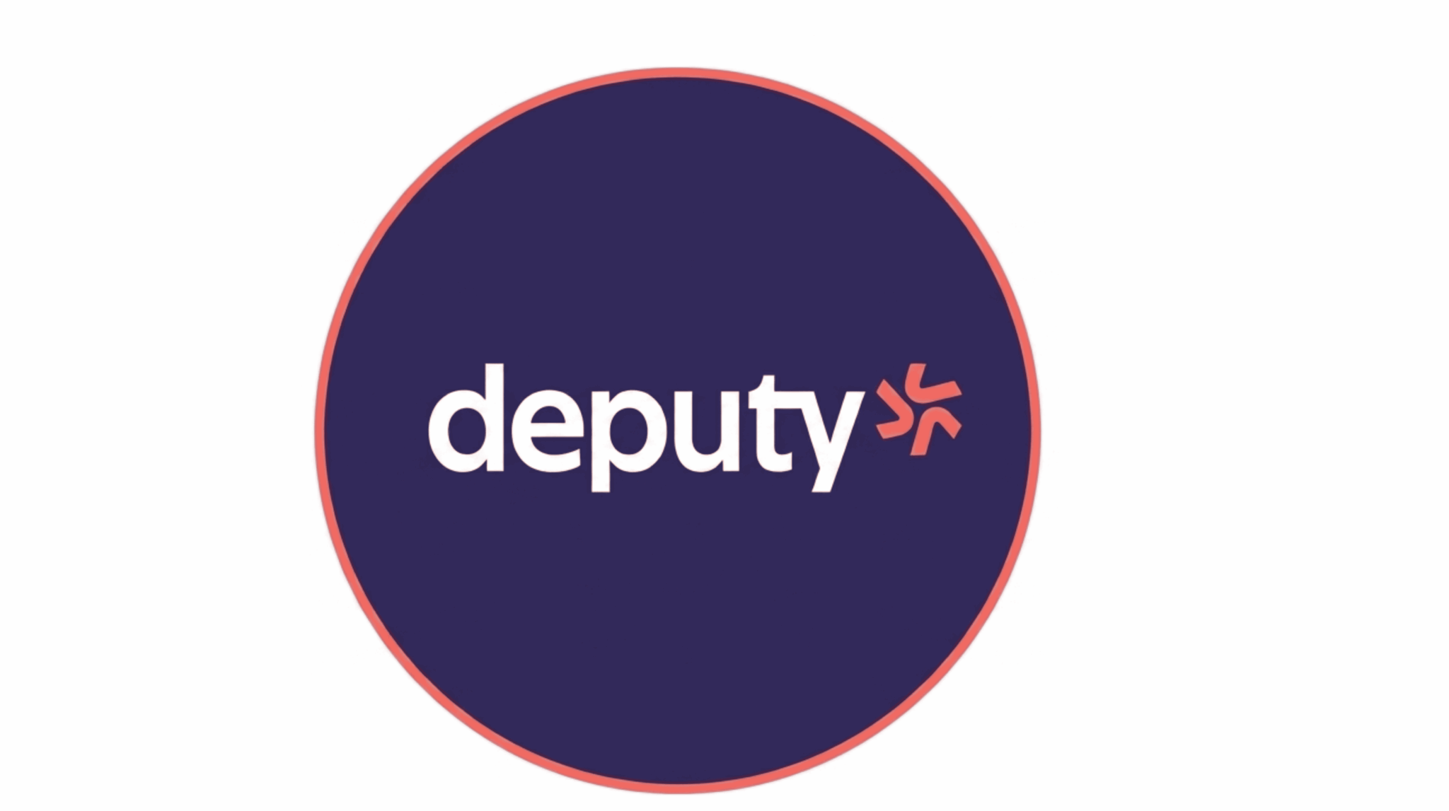 Deputy workforce scheduling and attendance software logo on navy circular badge
