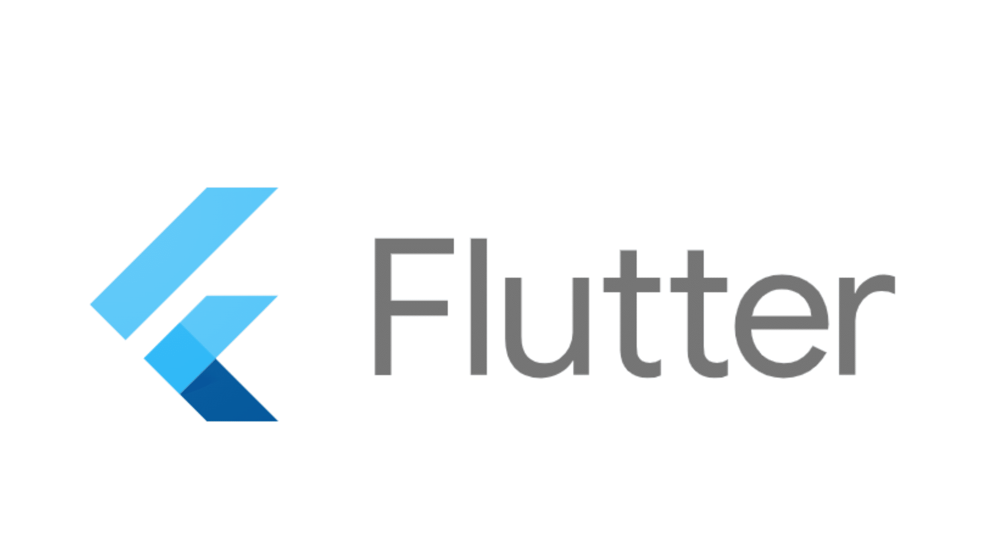 Flutter framework logo showing the multicolored Flutter emblem for cross‑platform app development.