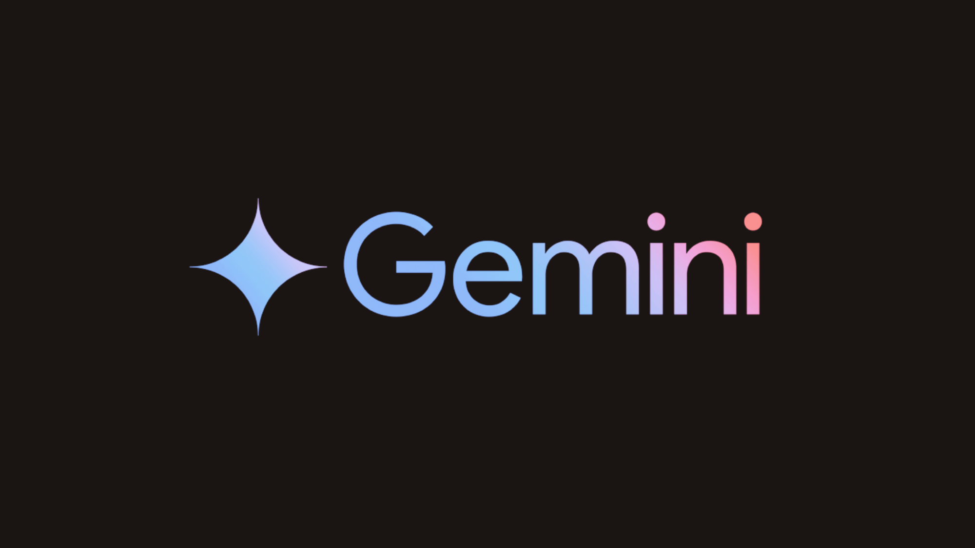 Gemini's original black chat interface with sparkle icons and a minimalist text input.