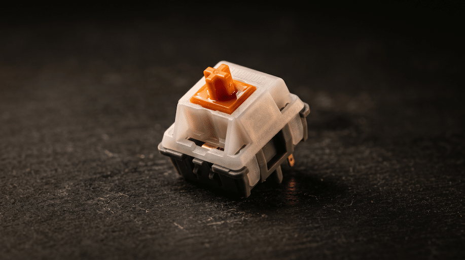 Glorious Fox linear switch factory-lubed close-up