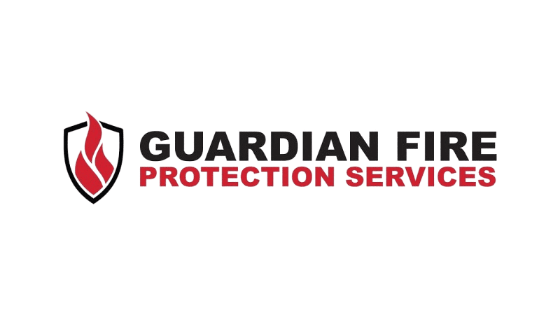 Guardian Fire Protection Services logo with red flame inside shield and bold company name text.