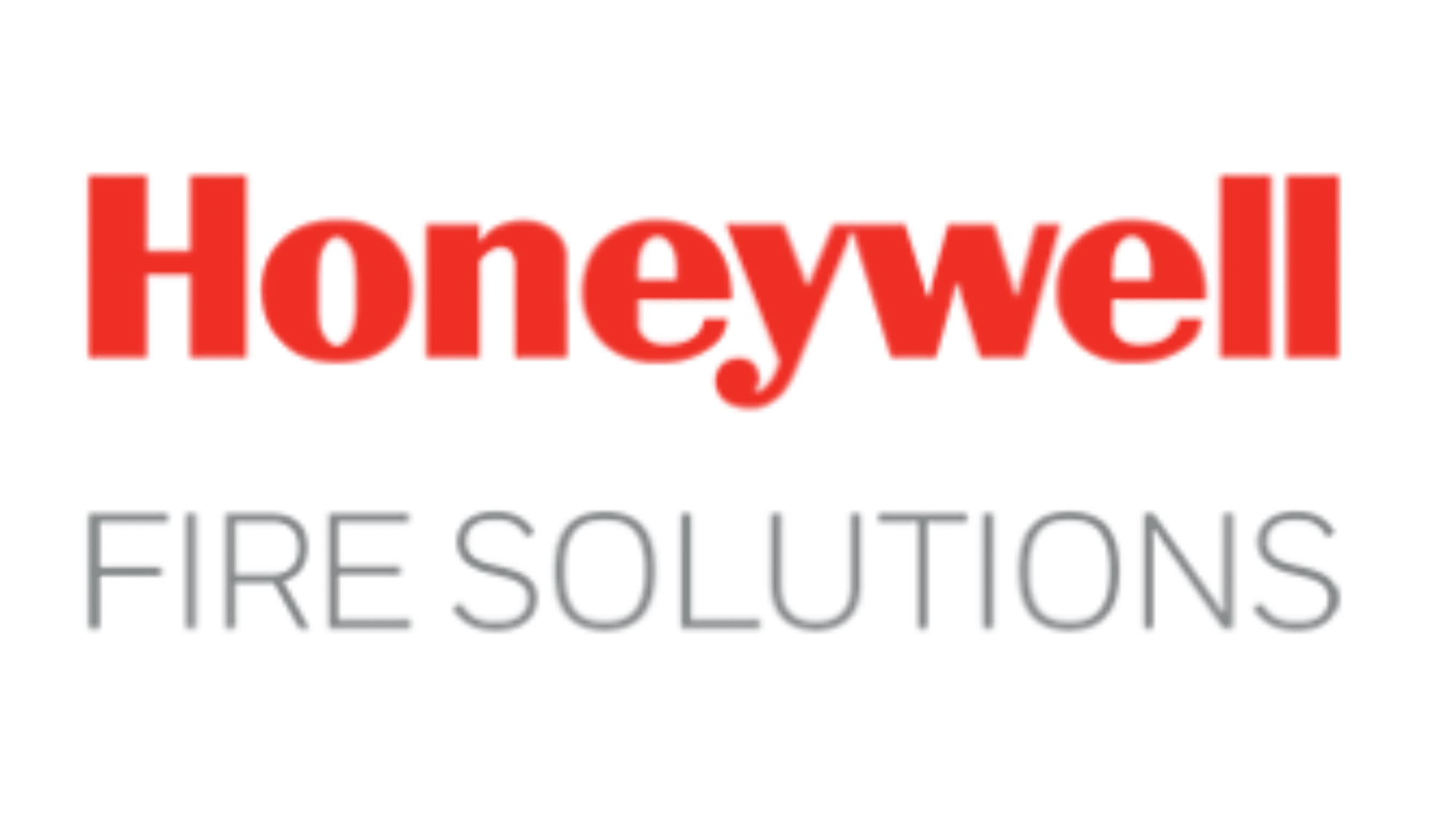 Honeywell Fire Solutions logo in red and grey text on a white background