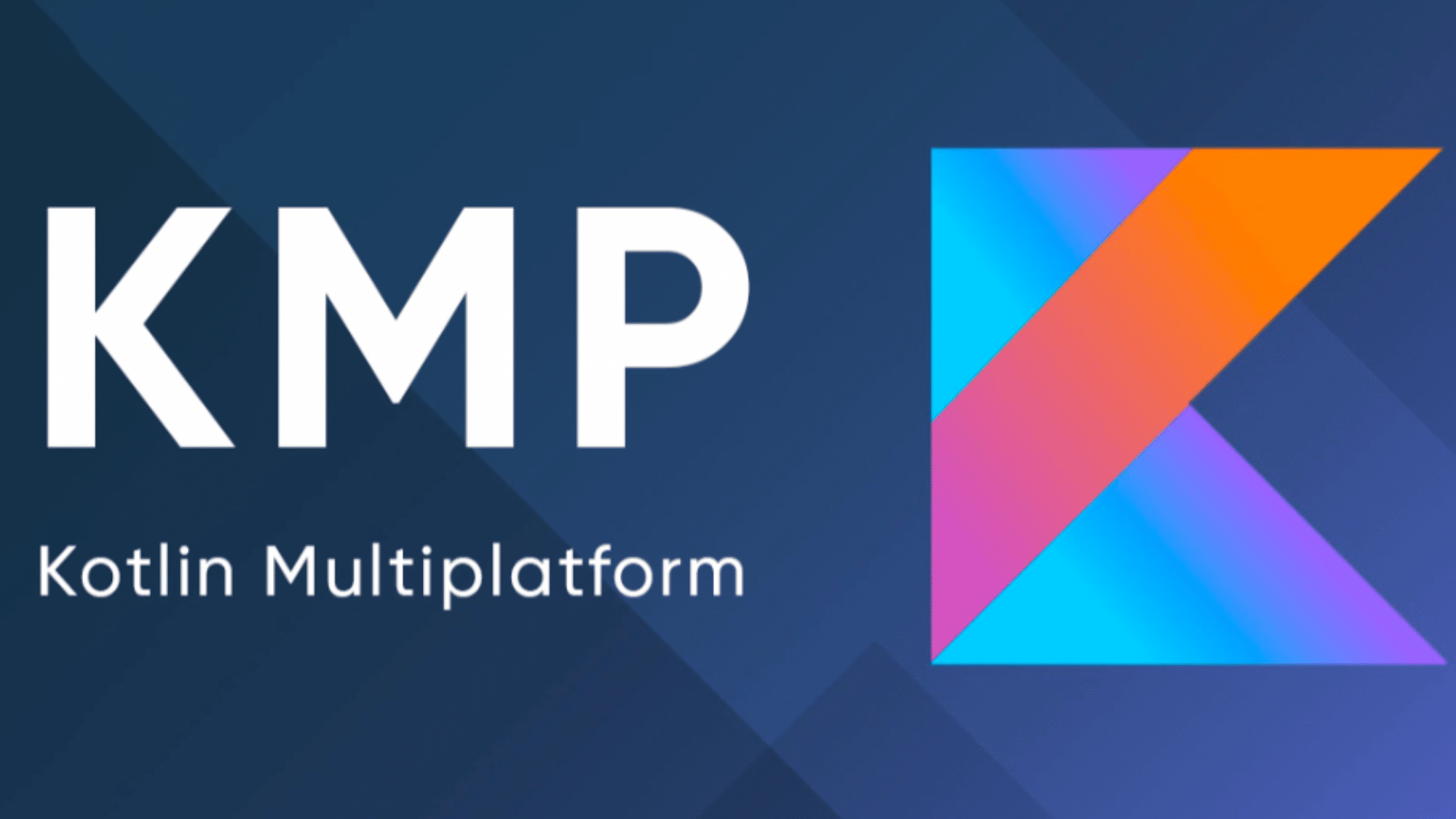 Kotlin Multiplatform logo with Kotlin ‘K’ and ‘Multiplatform’ text for shared Kotlin code across platforms.