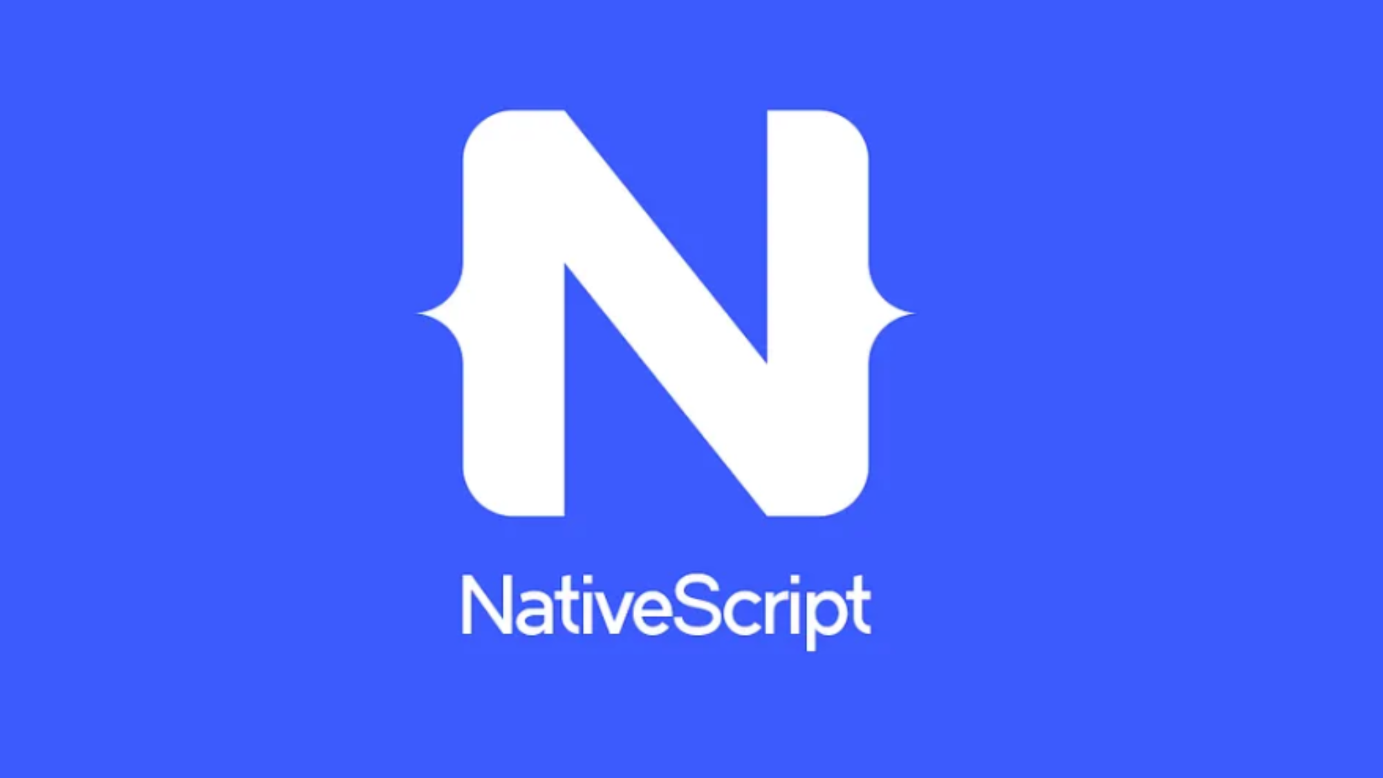 NativeScript logo with NativeScript text and stylized icon for native‑like cross‑platform apps.