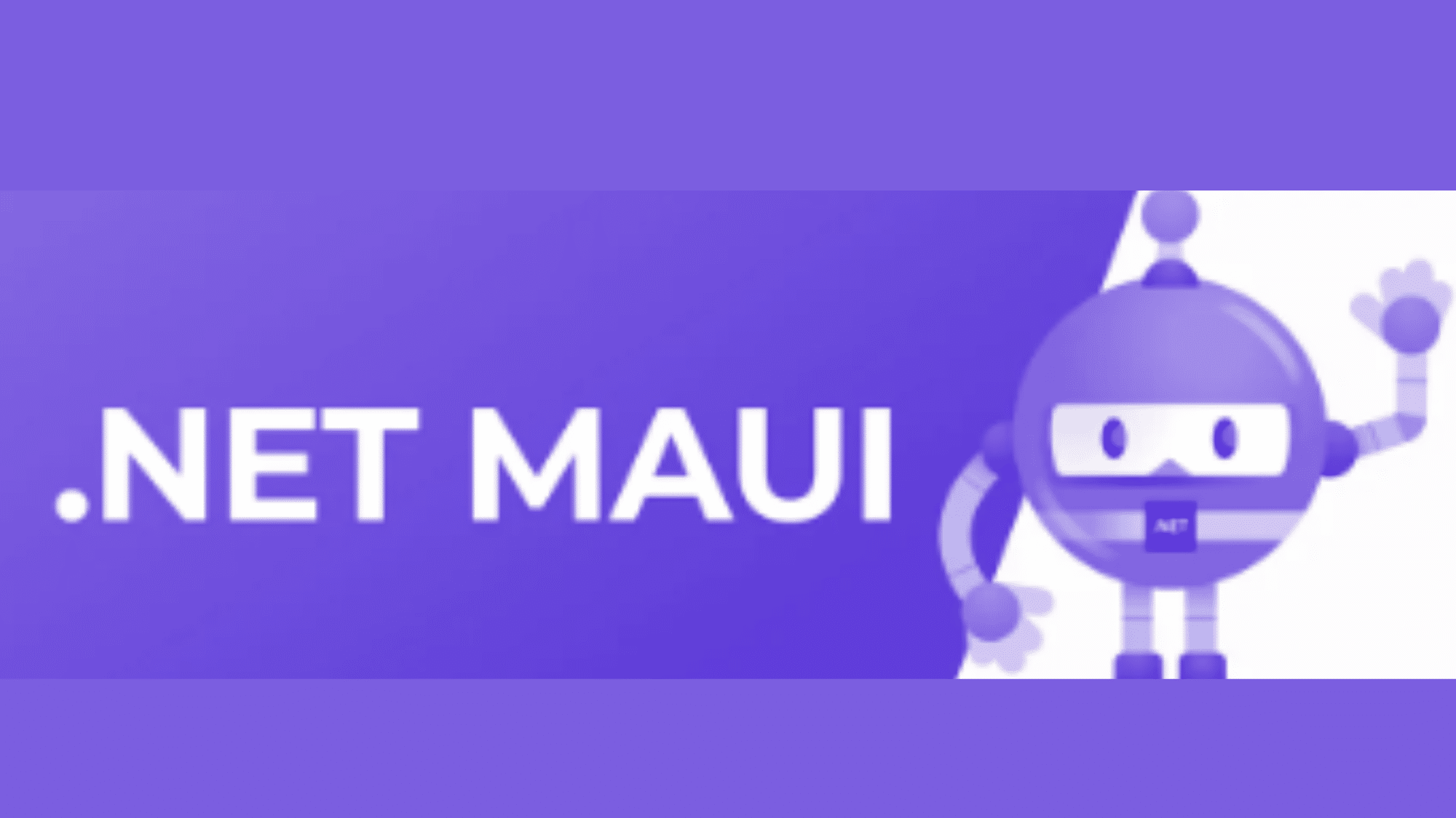 .NET MAUI logo with .NET MAUI text used for building cross‑platform apps with .NET.