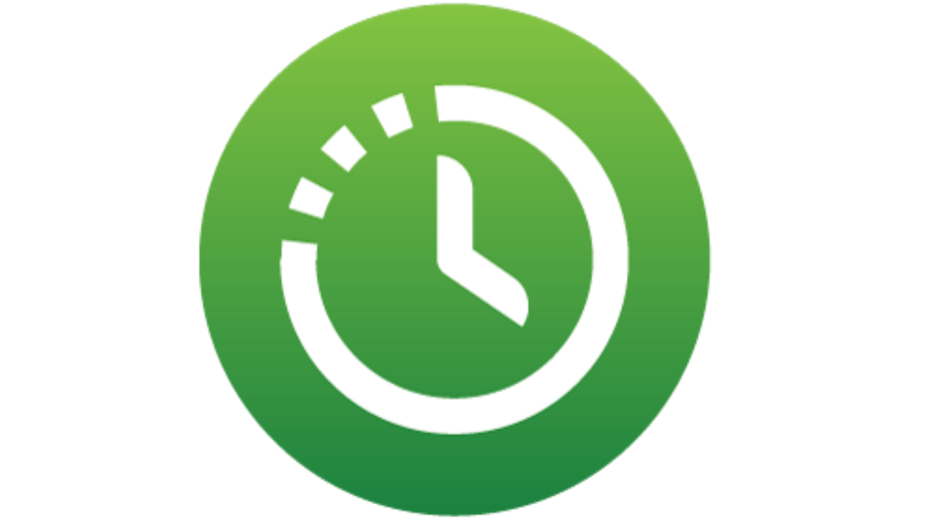 QuickBooks Time employee time tracking software logo with clock icon on green background