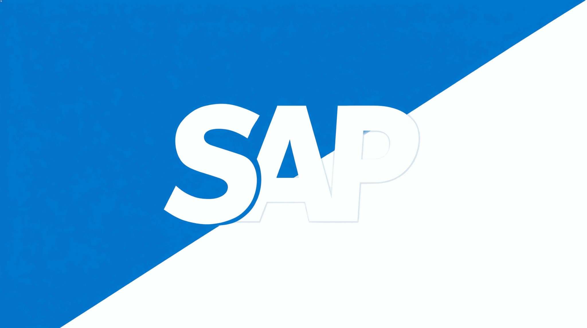 SAP SCM / SAP IBP logo displayed on a blue and white background, representing enterprise supply chain management software.