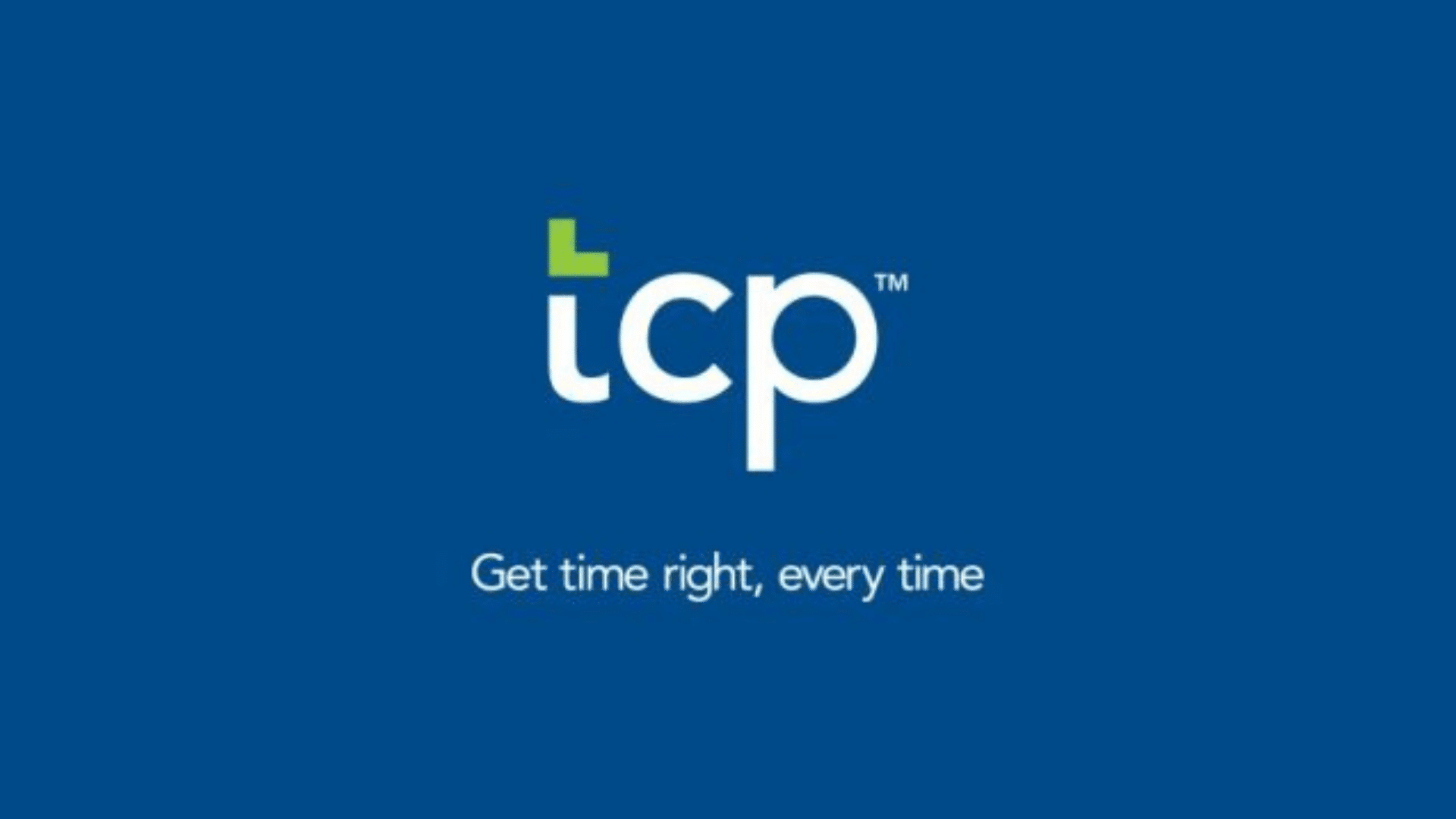 TCP TimeClock Plus time and attendance software logo with tagline on blue background
