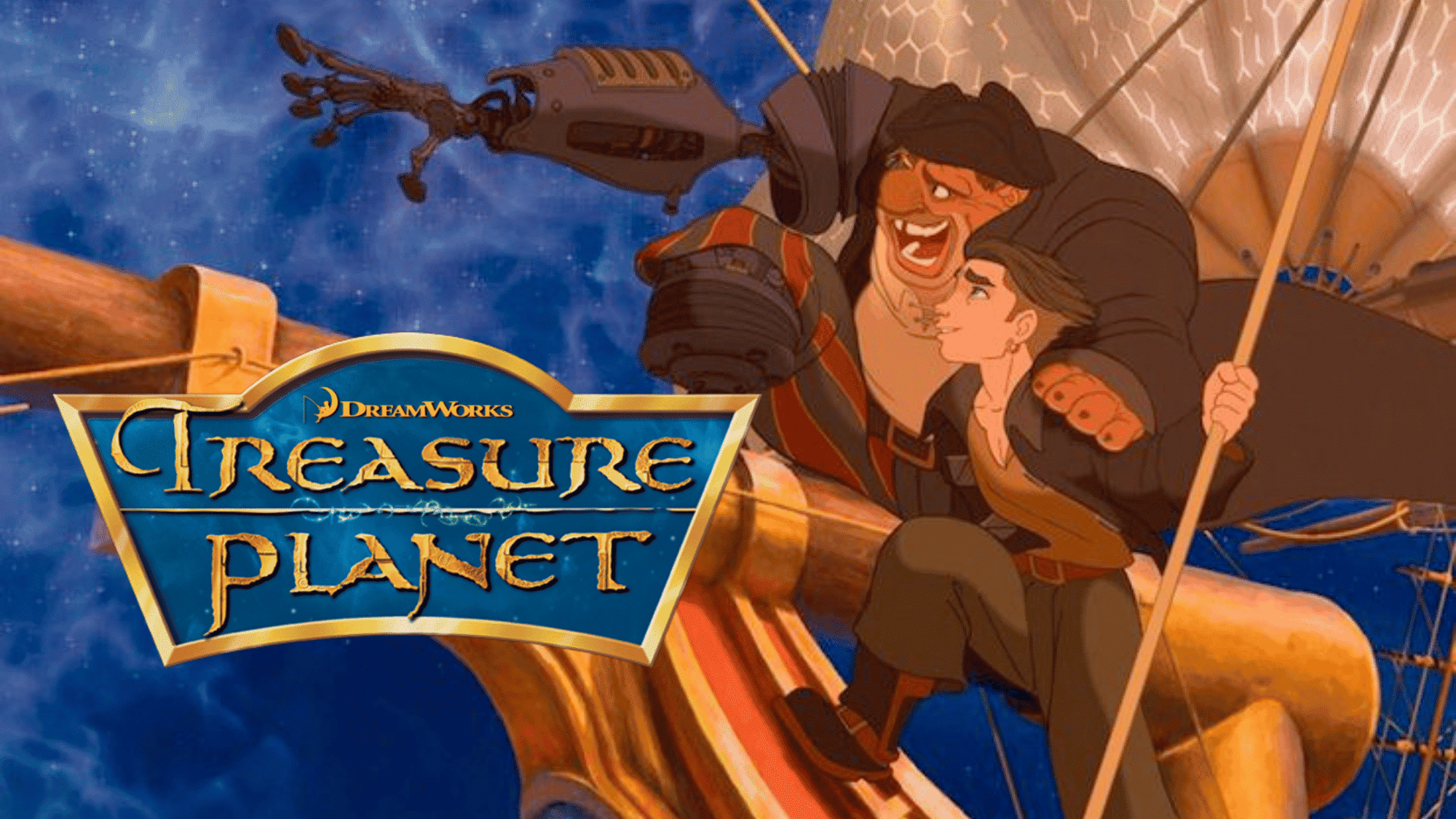 Treasure Planet animated space pirate adventure scene.
