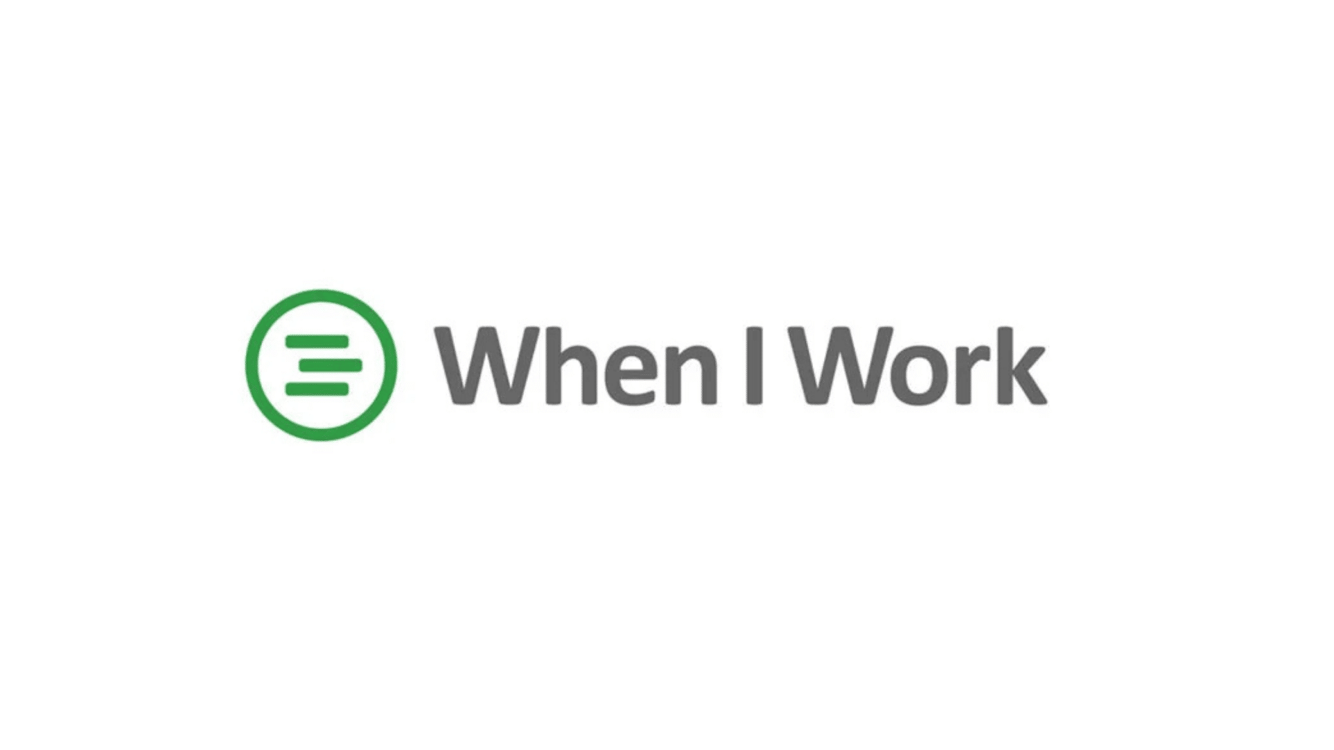 When I Work employee scheduling and attendance software logo on white background