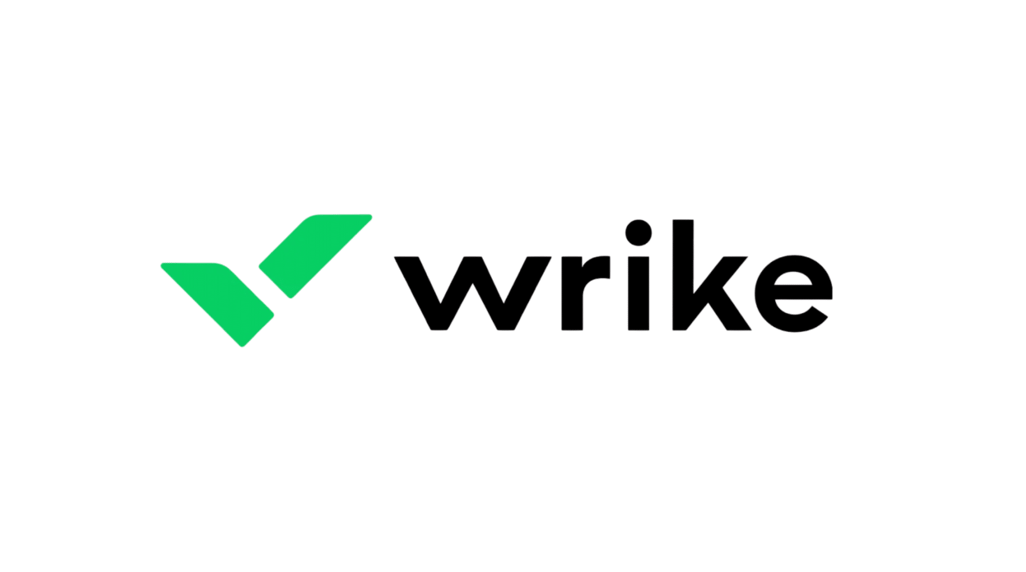 Wrike logo with green checkmark icon on white background