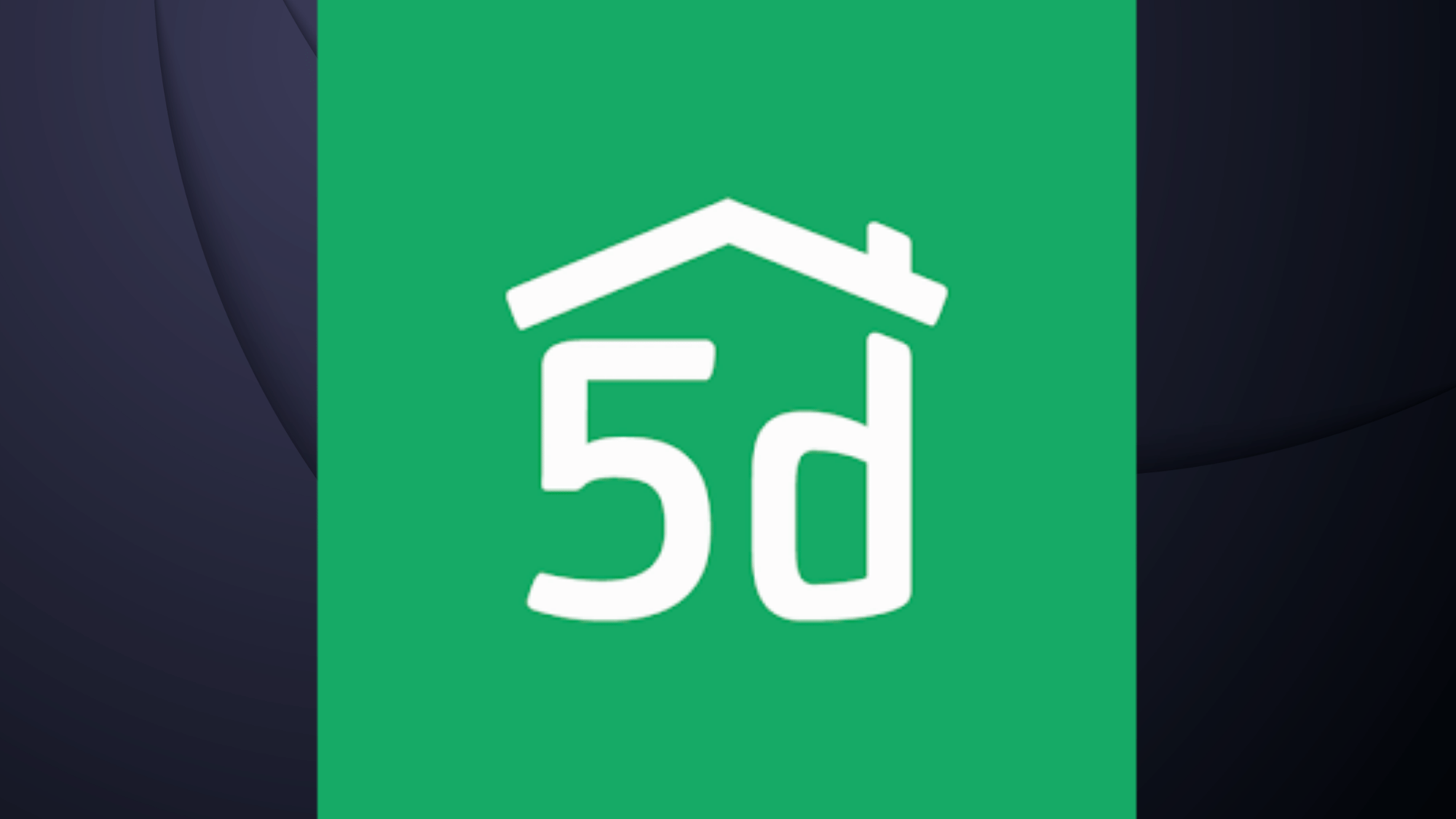 Planner 5D logo, green square with white house icon and 5d text