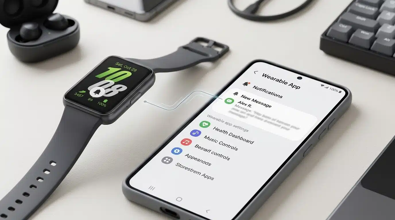 samsung galaxy fit3 syncing with android phone showing software and compatibility features