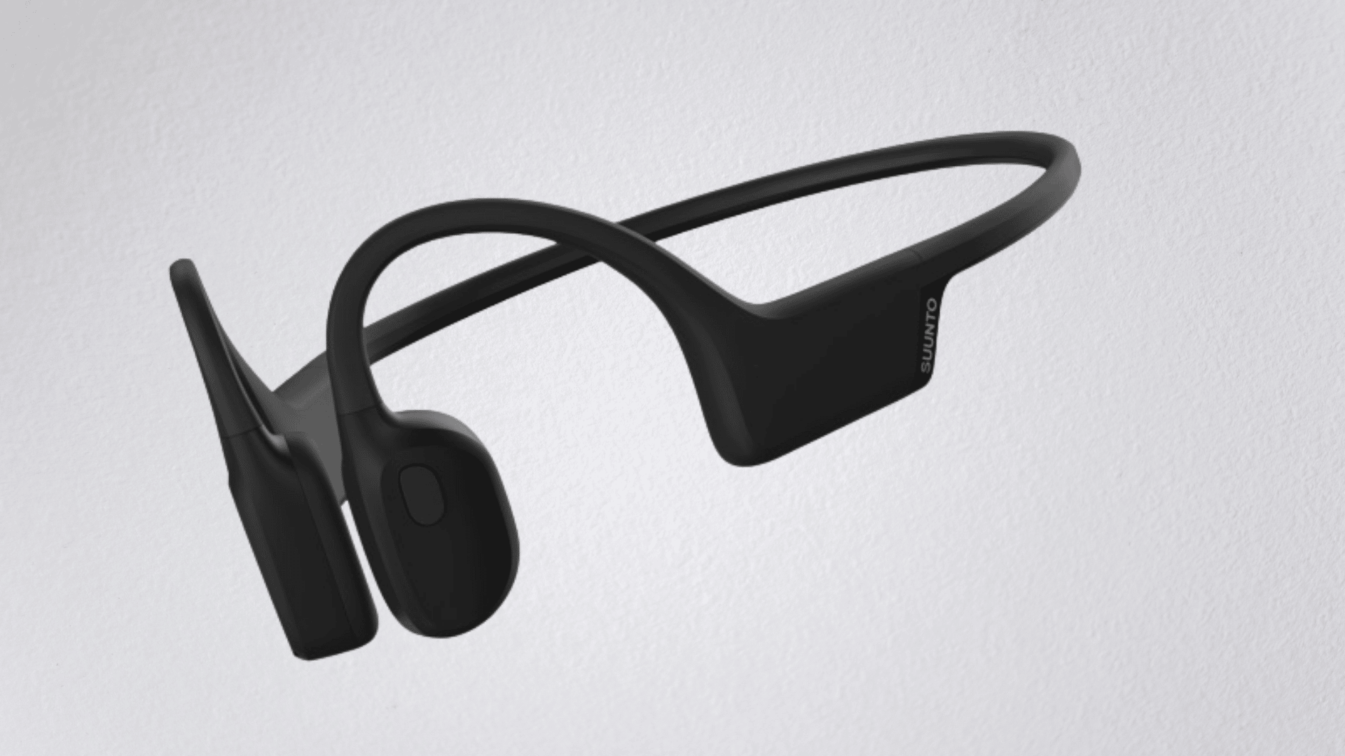 suunto sonic bone conduction headphones with a lightweight frame for running outdoors