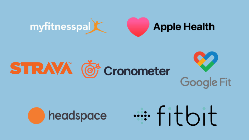 Top picks for health apps featuring MyFitnessPal, Apple Health, Fitbit, and more.