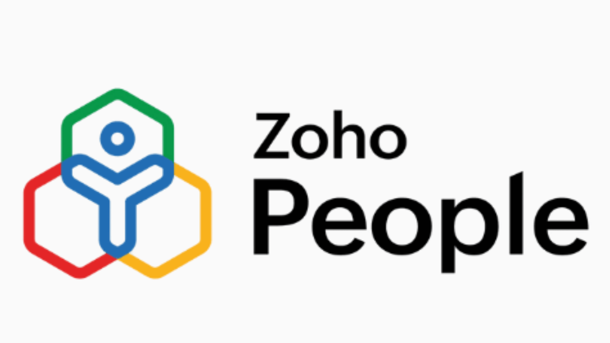 Zoho People logo, an HR and attendance tracking tool for small businesses.