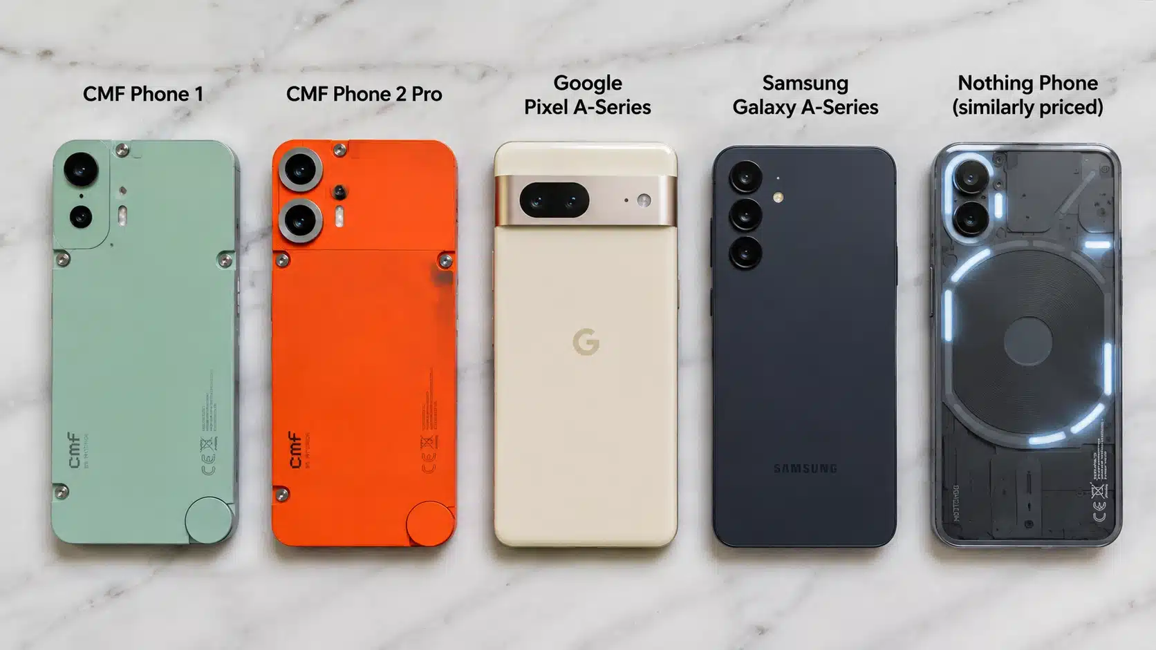 cmf phone 2 pro compared with budget smartphones