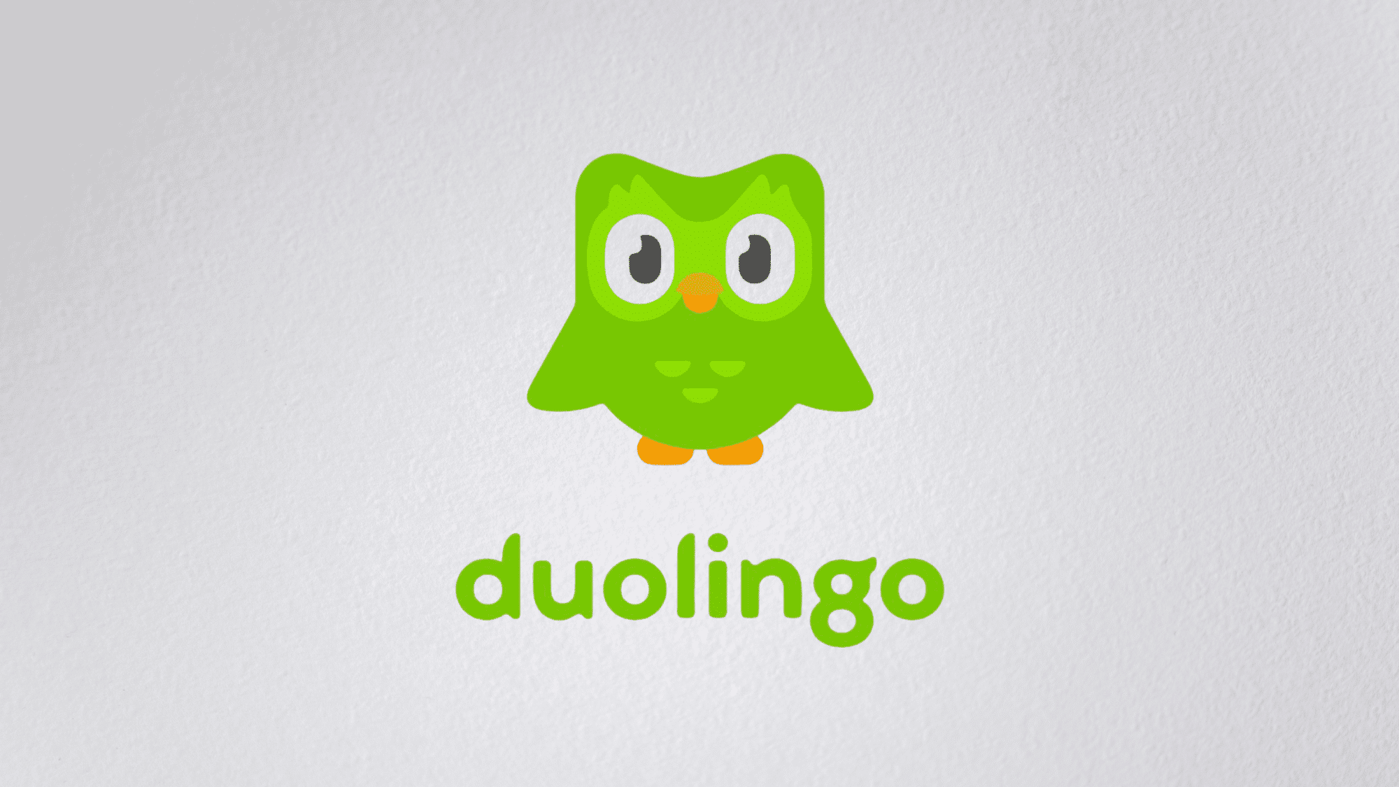 Duolingo language learning app logo with its green owl mascot on a white background.