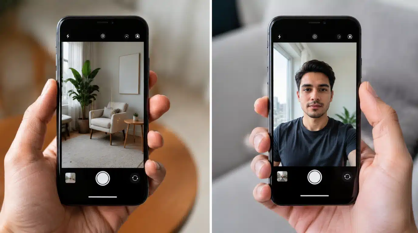 iphone front and rear camera testing during camera problem diagnosis