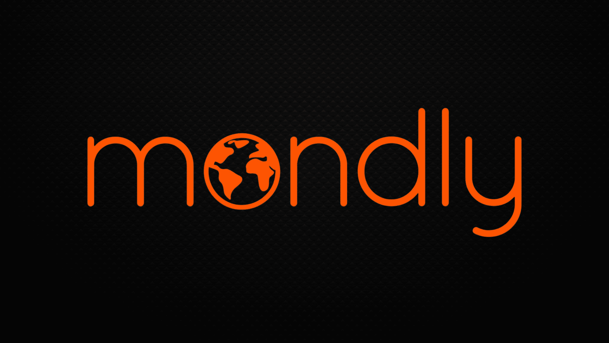 Mondly language learning app logo with a colorful circular icon and brand name on a white background.