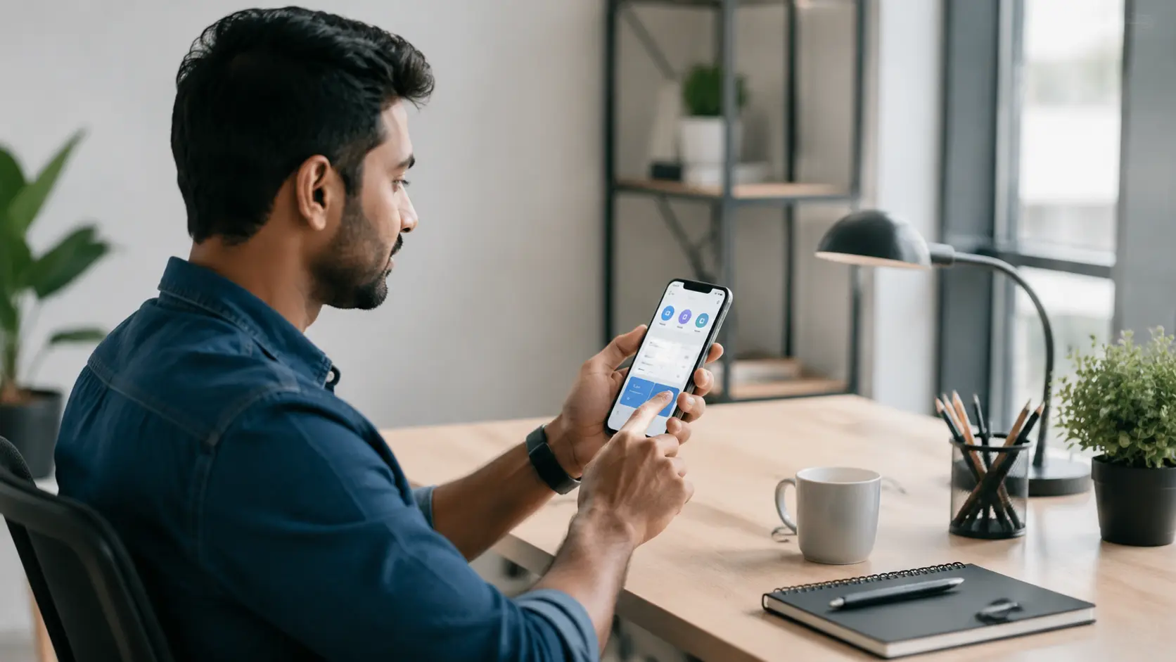 person using smartphone app with feature not working in a software bug example
